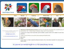 Tablet Screenshot of barrettwatsonparrots.co.uk